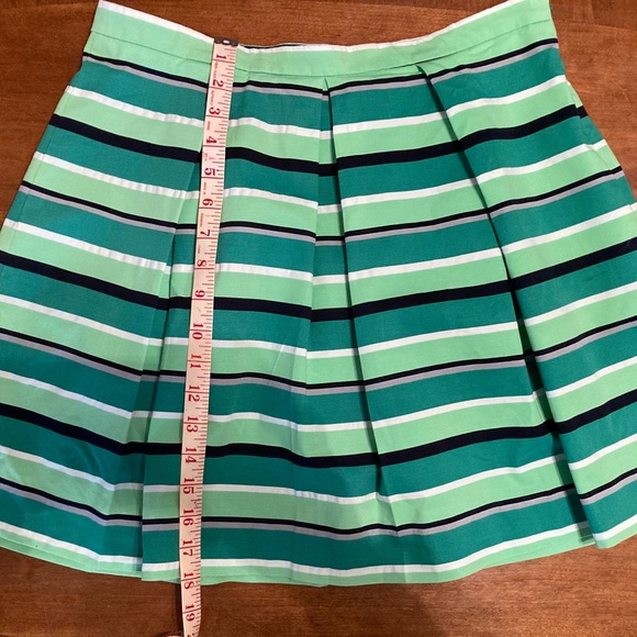 GAP Green Striped Pleated Skirt - Picture 5 of 9